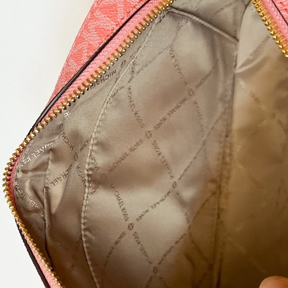 Michael Kors Jet Set Item East West Chain Shoulder Crossbody Bag MK Grapefruit - Picture 6 of 10